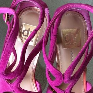 Dolce Vita Shoes - Fuschia suede stiletto sandals. Sz 6.5 Dolce Vita Shoes - Fuschia suede stiletto sandals. Sz 6.5